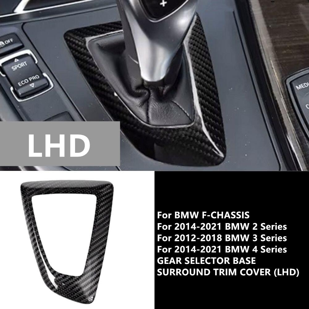 

True Carbon Fiber Gear Shift Panel Surround Cover for BMW F-Chassis LHD