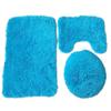 Solid Color Shaggy Bathroom Mat Set 50x80cm