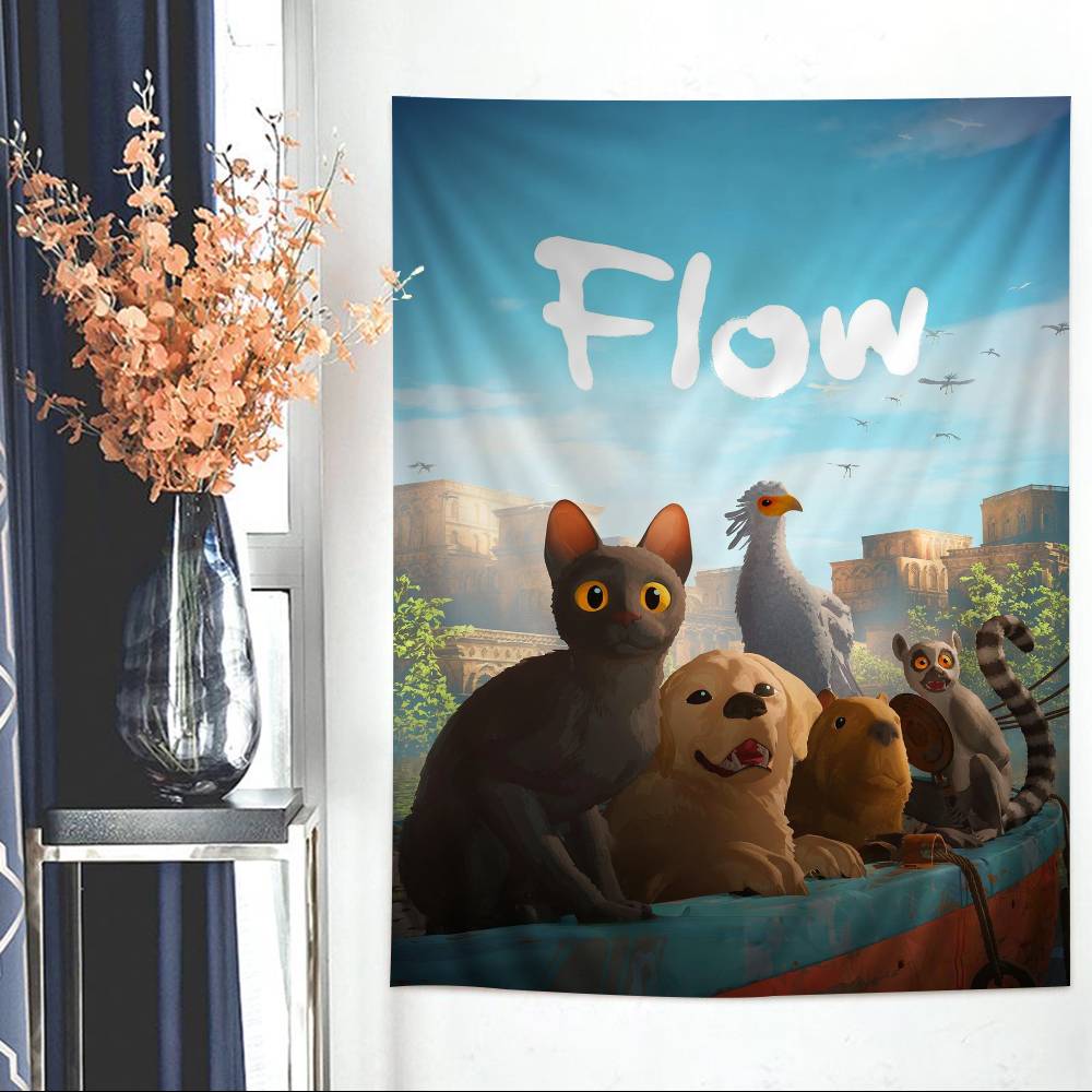 

Flow Movie Printed Large Wall Tapestry Art Science Fiction Room Home Decor Decor Blanket 74x94cm(29x37in)