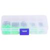 200 pcs Non Slip Luminous Beads Fishing Hooks with Plastic Storage Box for Saltwater Freshwater Kit
