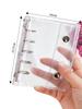 Transparent Sticker Book for Mocasa Sticker Book with Removable M5 Sticker Perfect for Favorite Anime Fans Girls, Binder, Storage, (Clear)