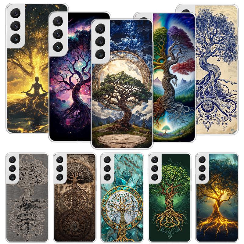 Tree of Life Space Phone Case For Samsung Galaxy S26 Ultra S23 S24 S25 Edge S20 FE S21 S22 Plus Soft Print Shell Cover Fundas Ga