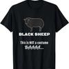 Dies ist kein Kostüm, Lustiges schwarzes Schaf T-Shirt, Dk