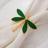 6PCS Metal Dragonfly Napkin Ring Minimalist Table Decorations Napkin Buckle  Wedding Setting