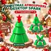 Holiday Desk Accessories Christmas Tree Fidget Toy, 3D Printed Flexible Sensory Decompression Transformation Deformable Monster Toys Figurine