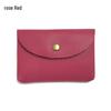 Top Grain Leather Snap Closure Coin Purse & ID Holder, Mini Lychee Pattern Card Holder for Men & Women