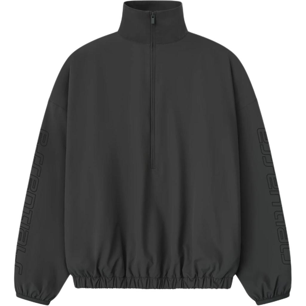 Fear of God Essentials Nylon Half Zip Track Jacket Iron Grey Men Outerwear 202HO258271F