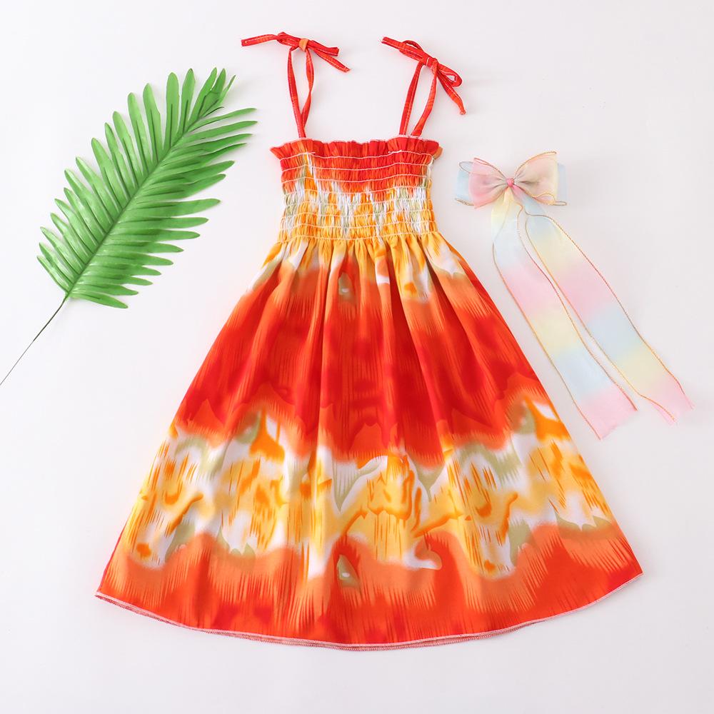 Robe d'été à fleurs pour filles, à bretelles, volants, Bohème, Plage, Princesses, Vêtements pour filles 2 6 8 12 ans