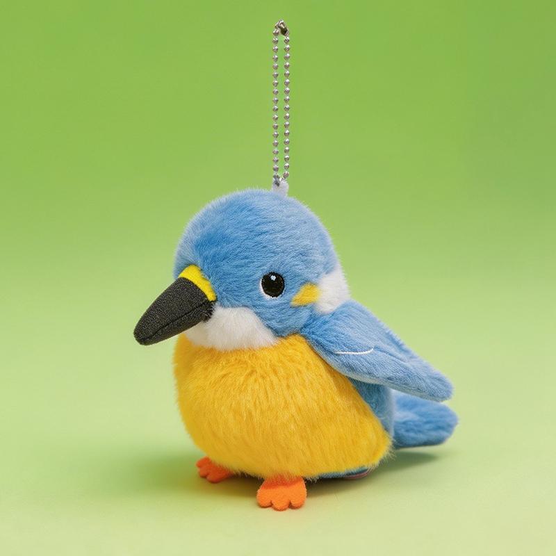 1 Stück 12cm Süße Vogel Plüschtiere Kawaii Wellensittich Stockente Eisvogel Puppen Plüsch Anhänger Spielzeug Entzückende Dekoration Geburtstagsgeschenk