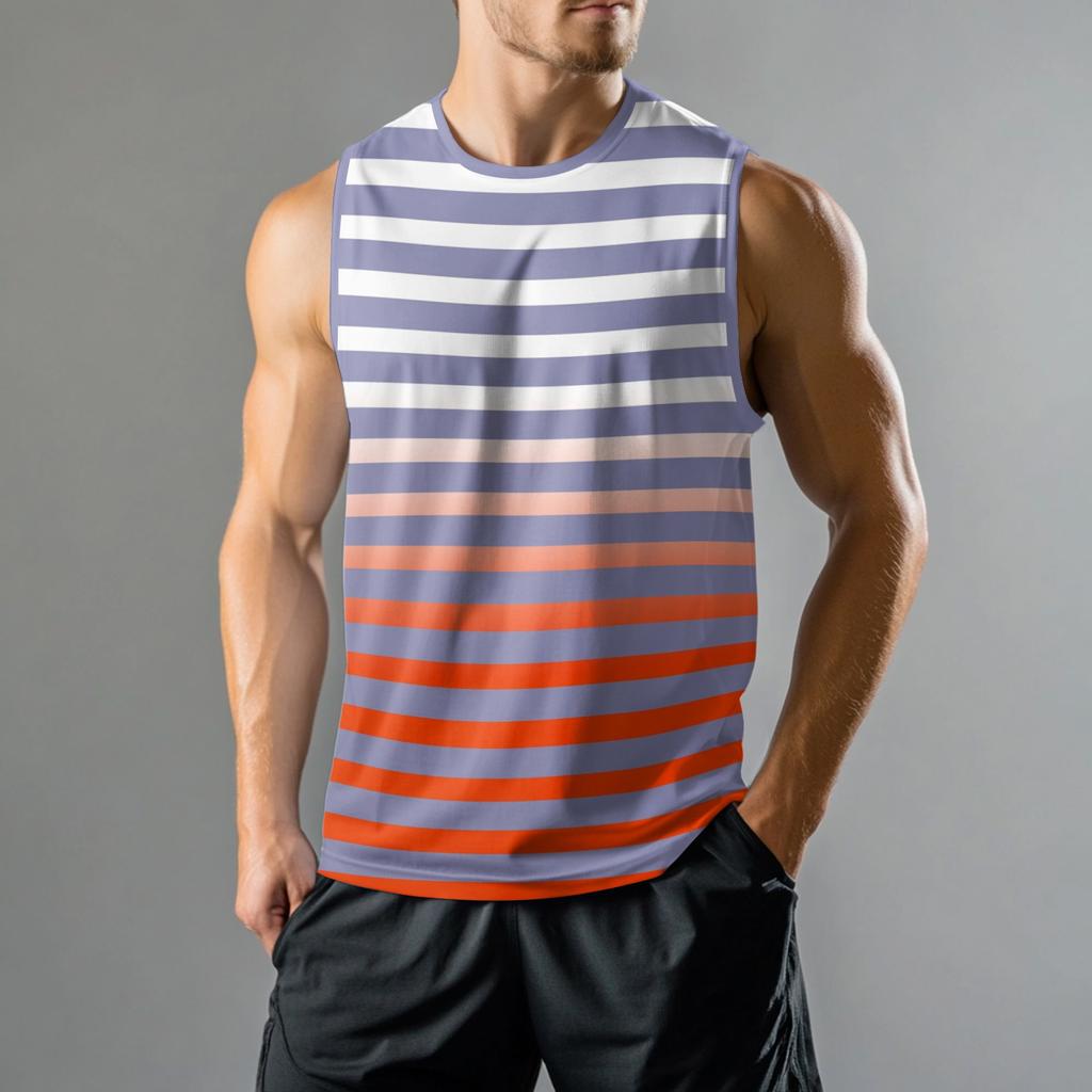 Men's Fashion Printed Sports Casual Sleeveless Vest