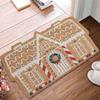 Front Door Holiday Door Mat Christmas Outdoor Floor Mat Christmas Decor Non-Slip Winter Mat Holiday Decorations Doormat