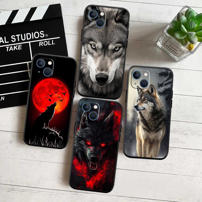 Animal Wolf Phone Case for Samsung Galaxy S20 S21 S22 Ultra FE + Plus A21S A22 A24 A25 A26 A30 A30S A31