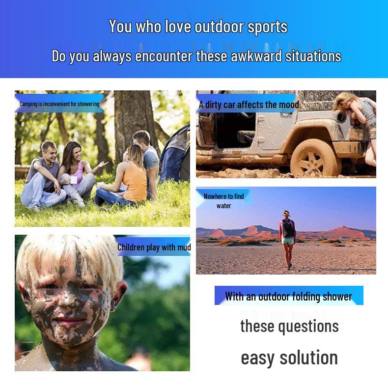 20L Solar Shower Bag for Camping - Outdoor Water Bag