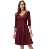 Spring and Autumn New Women's Dress Hot Sale Cocktail Medium Sleeve Temperament Dress