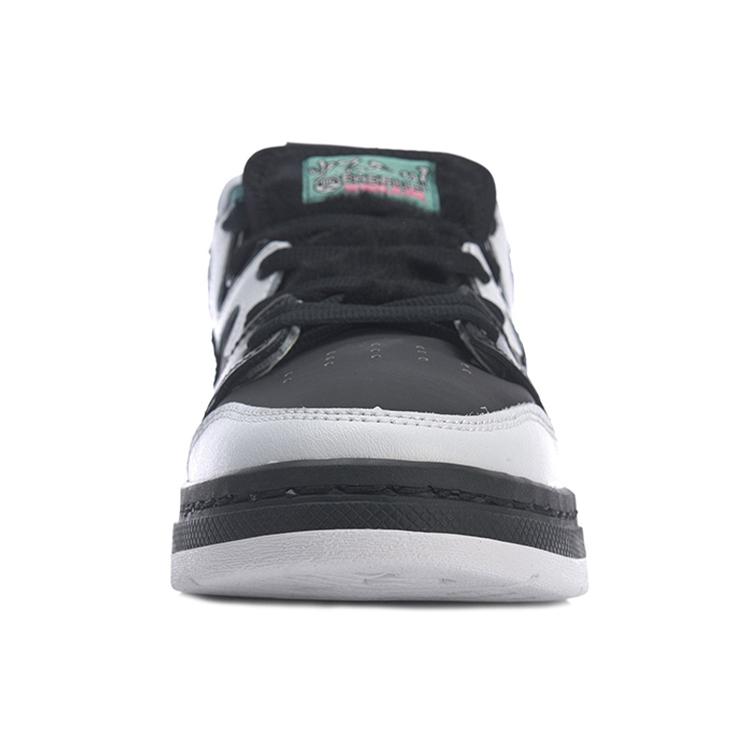 New 1807 X LINING Wei Wu PRO Skateboard Shoes Women's Low Top Black/White AECR066-1