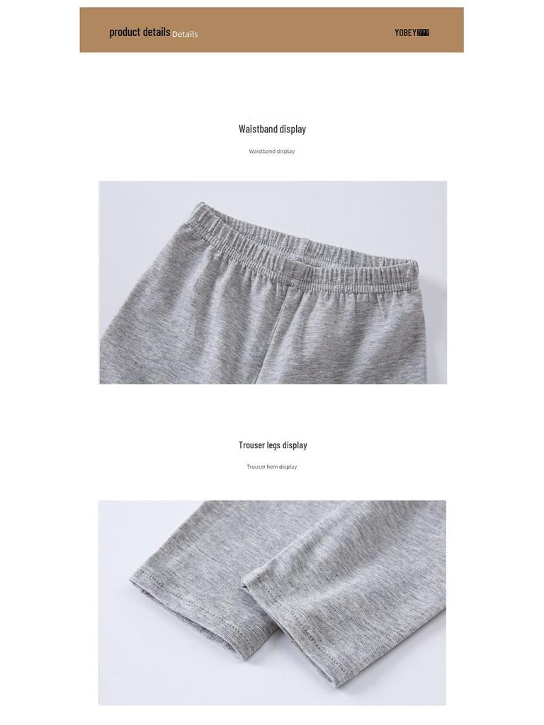 Girls' Slim Fit Cotton Leggings - Spring & Autumn