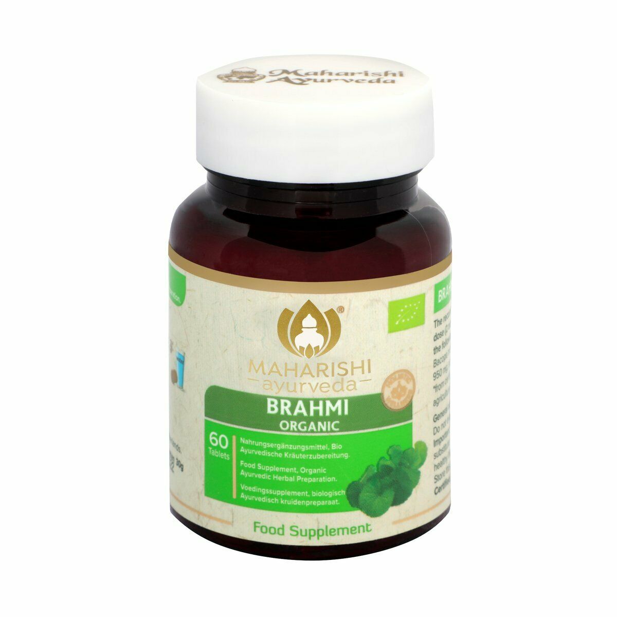 

Maharishi Ayurveda Organic Brahmi 60 таблеток у упаковці. Кожна БЕЗКОШТОВНА ДОСТАВКА