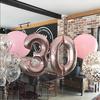 32inch Gold Rose Blue Silver Number Aluminum Film Balloons Digital Baby Shower Christmas Wedding Happy Birthday Party Decoration