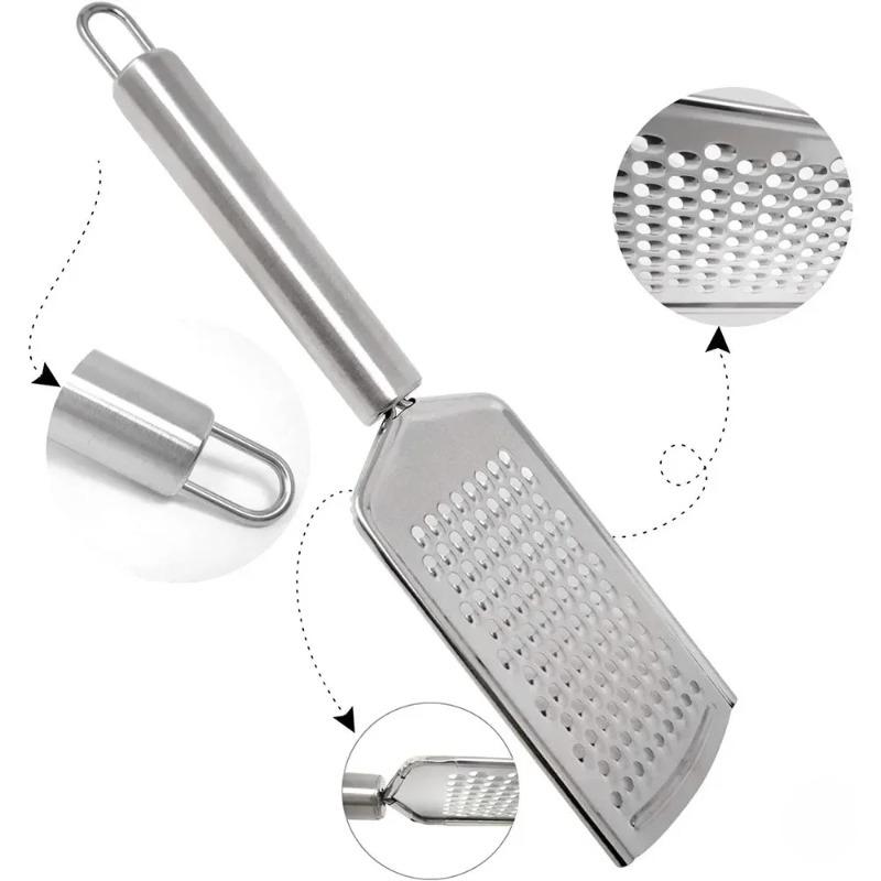 Micro-Blade Fine Grater - Stainless Steel Handle for Hard Cheese, Carrot, Ginger & Lemon Zesting
