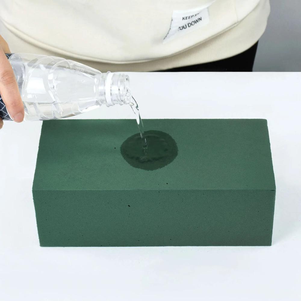 2/4/6pcs Rectangle Floral Foam Blocks Green Artificial Flower Mud Floral Foam Brick  for Home Garden
