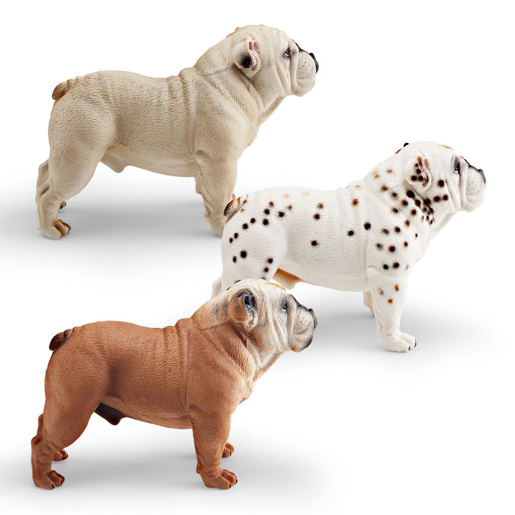 Bulldog Pvc Animal Model Large Toy For Kids Educational Display