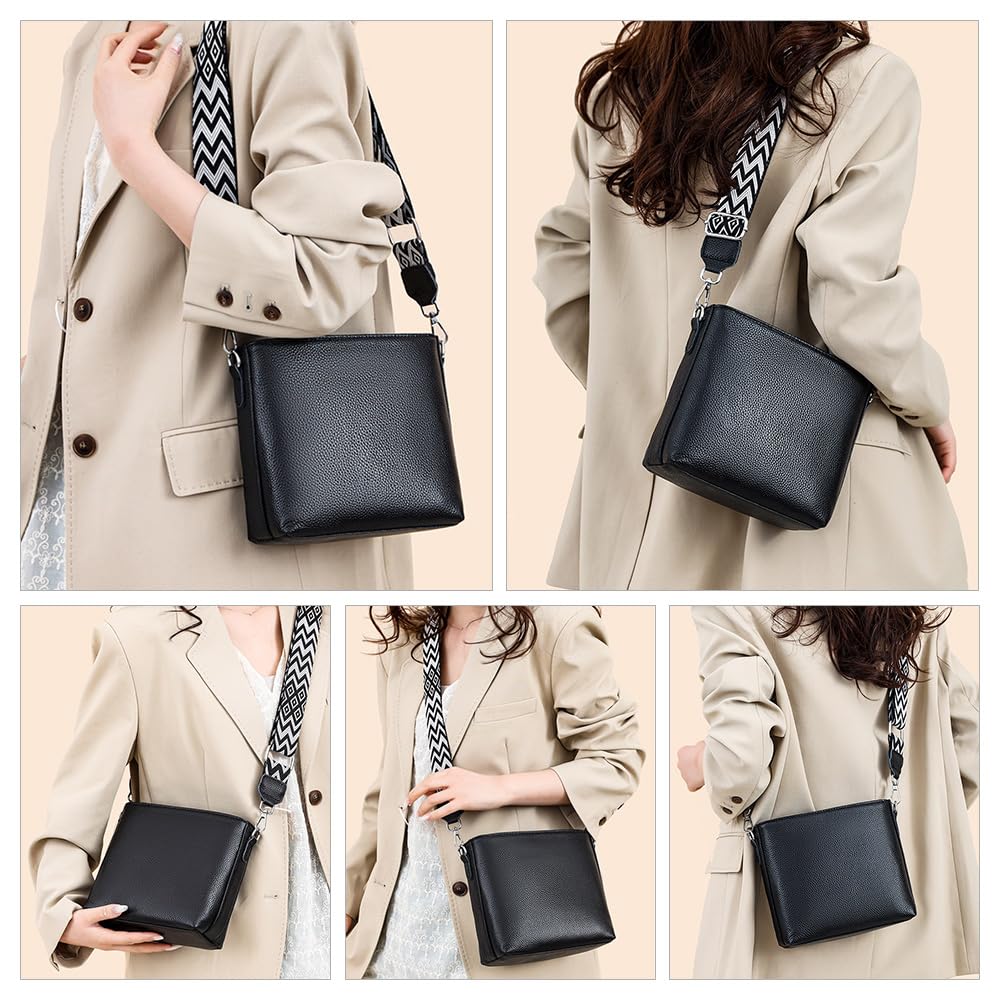 Cowhide Leather Mini Shoulder Bag for Tote Small Genuine Thick Can Store iPad Shoulder Mini Smartphone 2018 [Whatna] Women, Bag, Mother's Bag,