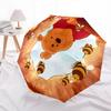 Honey, Winnie Themed Automatic Opening and Closing Umbrella, Brightly Colored 8-rib Portable Umbrella, Suitable for Men and Women, A Perfect