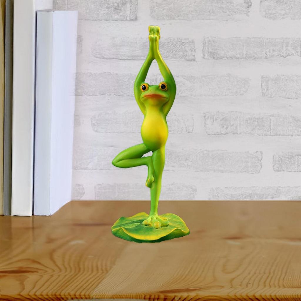 Collectible Frog Statue Resin Ornament for Office And Living Room