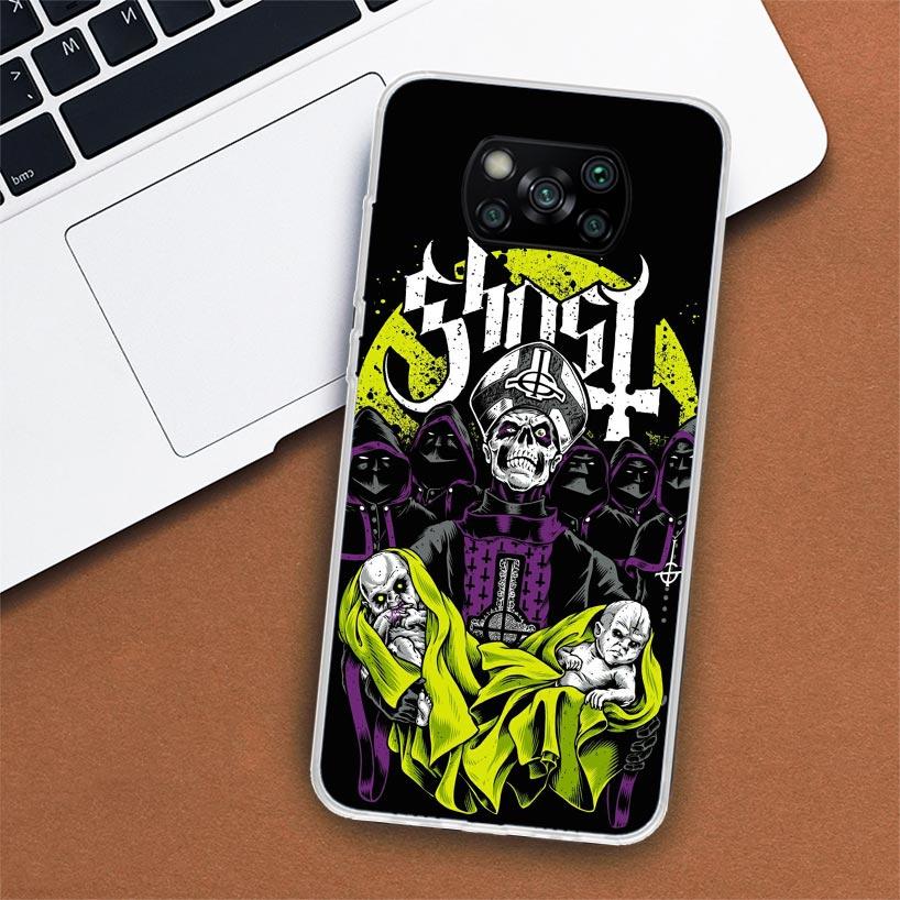 Ghost Papa Emeritus Phone Case For Xiaomi Poco X3 Nfc X4 Gt X5 Pro M5S M4 M3 M2 F5 F4 F3 F2 F1 Mi Note 10 Fundas Shell