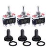 5Pcs Heavy Duty Car Boat Rocker Toggle Switch 15A 250V 2Pin SPST ON/OFF Rocker Switches with Waterproof Boot Spst Rocker Switch