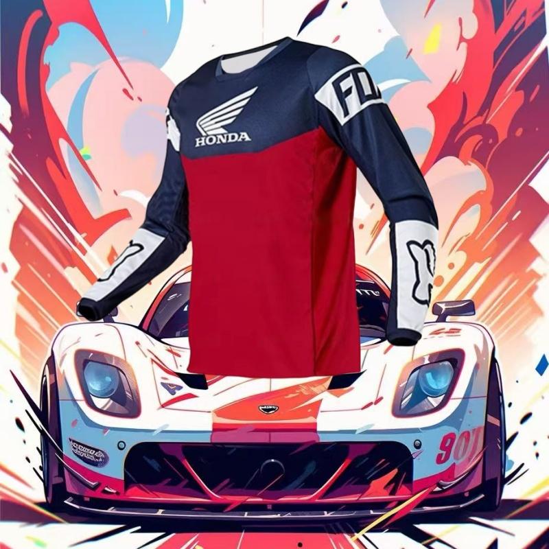 Summer 2026 Honda New Off-road Motorcycle Riding T-shirt Fast-drying Breathable Long-sleeved Men's And Women's Riding Clothes