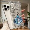 Phone case: 2D flat suitable for iPhone 18 17 16 15 14 13 Pro, transparent four corner protective case, magical girl, Christmas and Halloween gifts