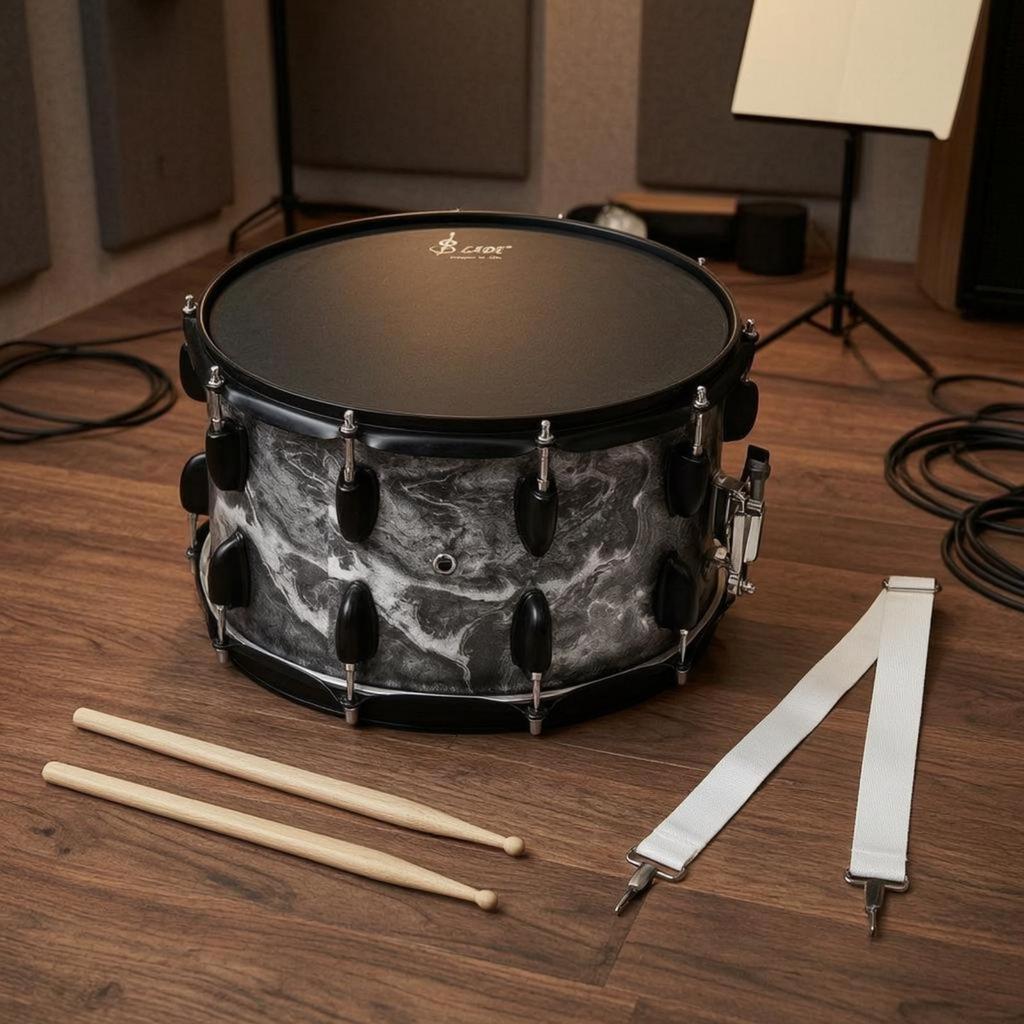 14 X 8 Inch Snare Drum 10 Lugs Percussion Instrument Drumsticks Included