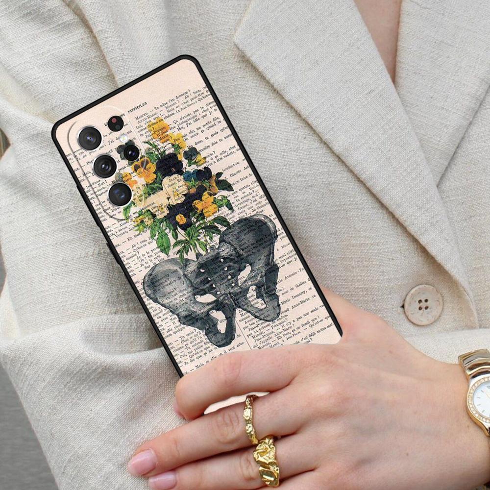 Medical Human Organs Brain Kidney Art Cell Phone Case for Samsung Galaxy S26 Ultra S25 S24 S23 S22 S21 S20 Note10 Cover