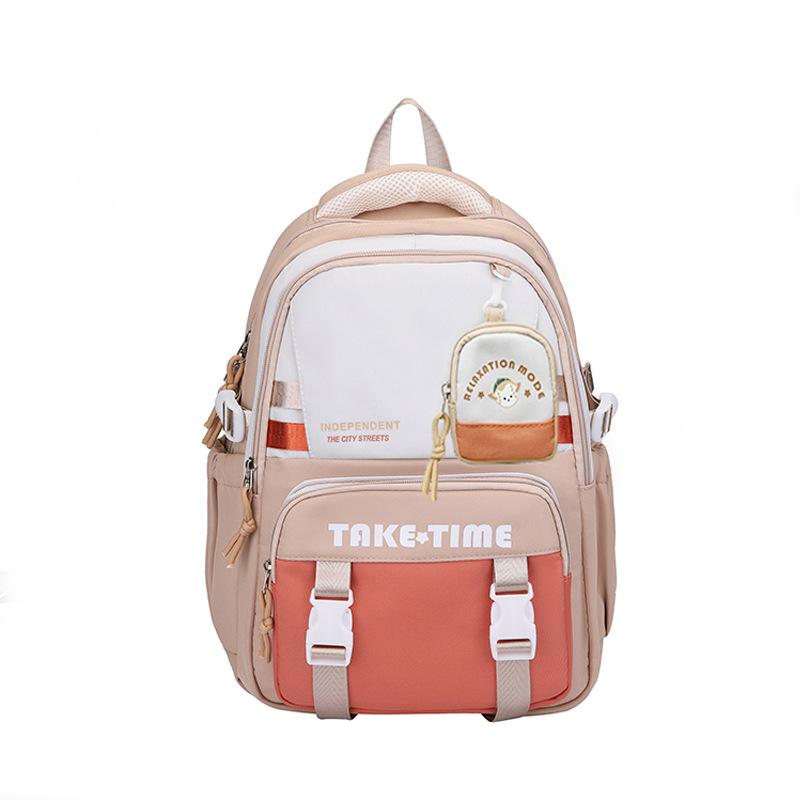 

Новый рюкзак для учеников средней школы, студенческий, колледж, повседневный, простой, модный тренд, ученик средней школы, на плечо хаки