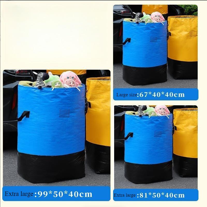 

Сверхпрочная сумка для переезда из 1 части с прочными ручками и надежной застежкой-шнурком - Вместительная сумка для хранения и организации L синий