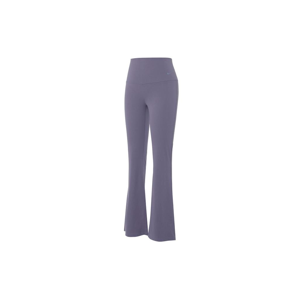 Nike High-Waist Slim Fit Flared Sports Pants Women Bottoms Purple FV7922-509