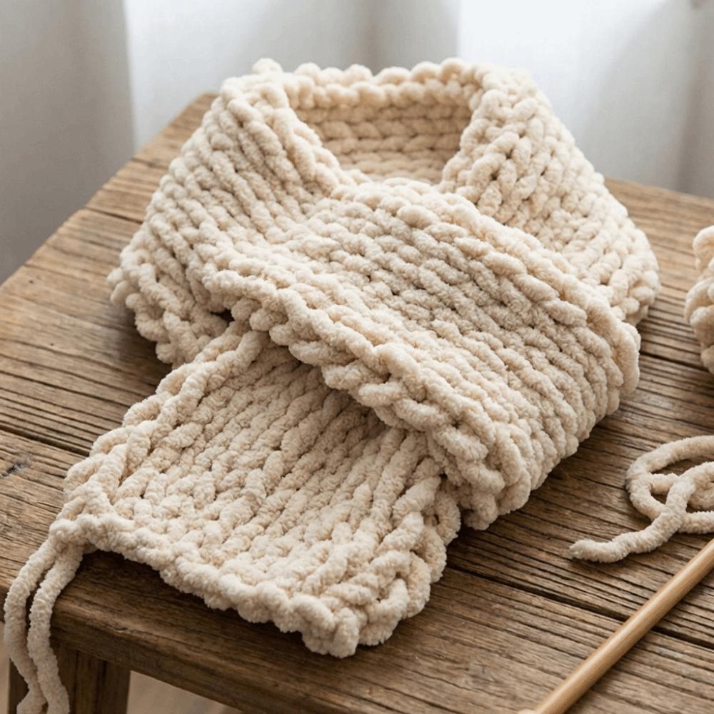 Hand Woven Finger Circle Yarn 100g/Roll Chunky Yarn Hand Knitting Yarn Crochet Projects