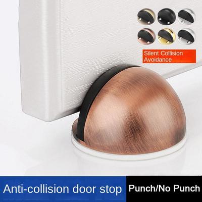 Nail-free Door Stopper Stainless Steel Door Suction New Door Holder  Furniture