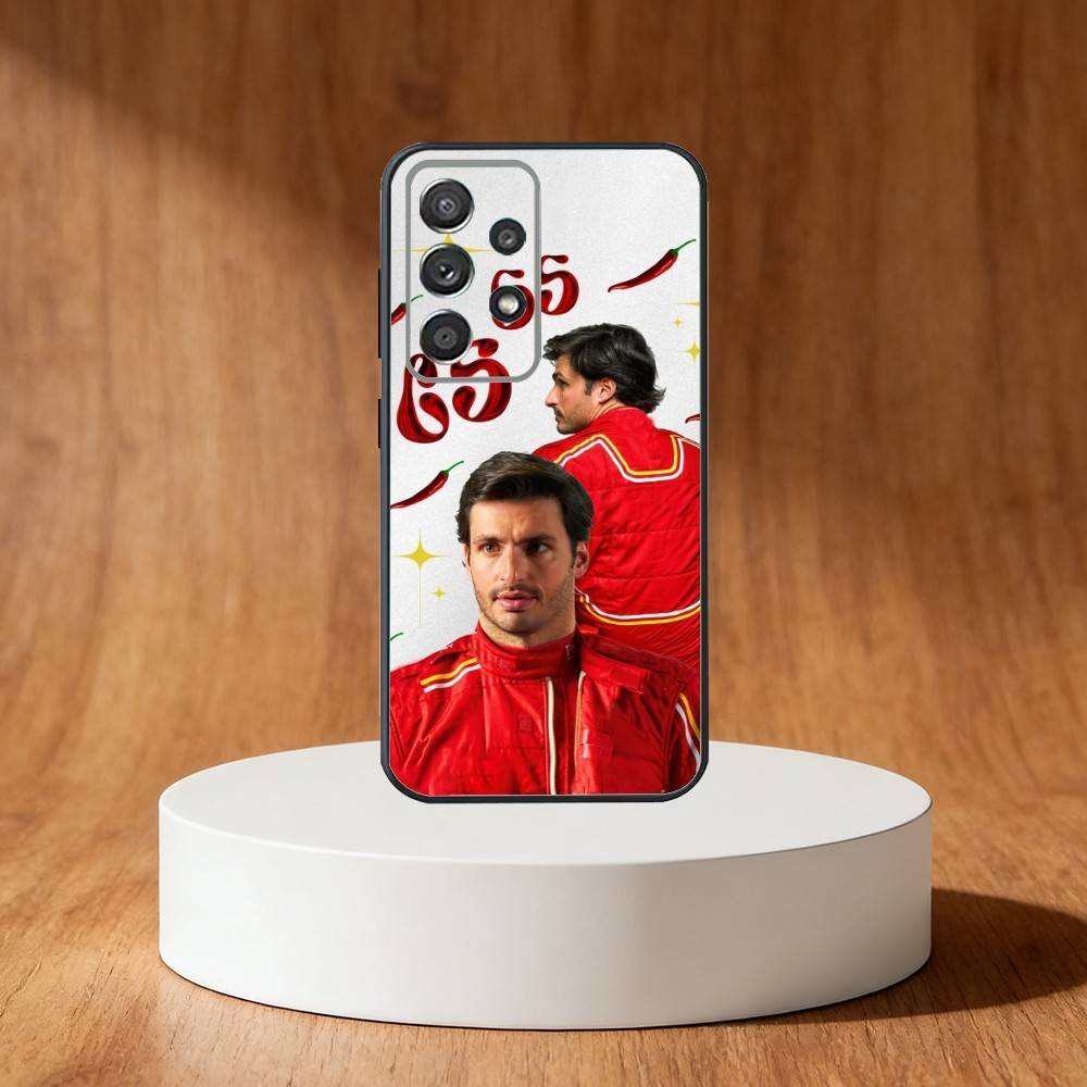 55 Chili C-Carlos S-Sainz Phone Case For Samsung S25,S24,S21,S22,S23,S30,Ultra,S20,Plus,Fe,Note,10,9,5G Black Cover