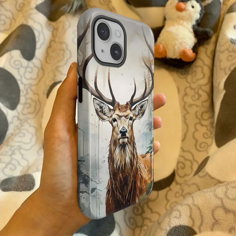 Soft Cover Capa Phone Case for Xiaomi Redmi Note 14 4G 14 Pro Plus 5G Animal Deer Pattern