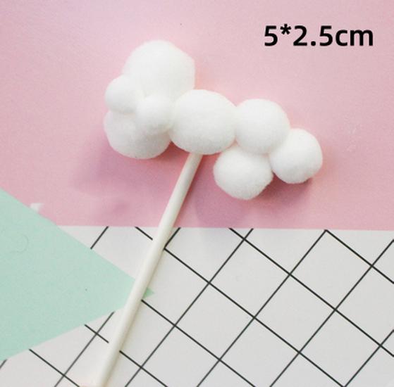 10-Pack 3D Hot Air Balloon & Rainbow Cake Toppers