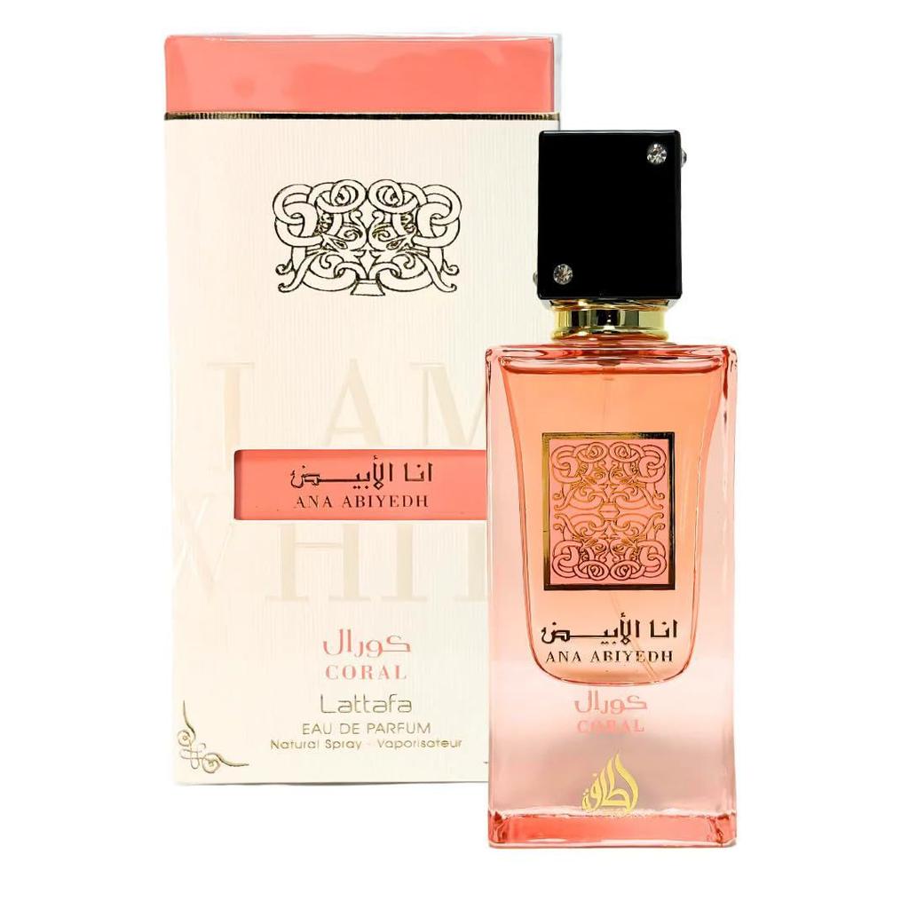 Lattafa Ana Abiyedh Pink Luxury Perfume for Women, Arabian Dubai Import, Long Lasting Eau de Parfum, Floral Fruity Fragrance, Elegant & Alluring, 50ml