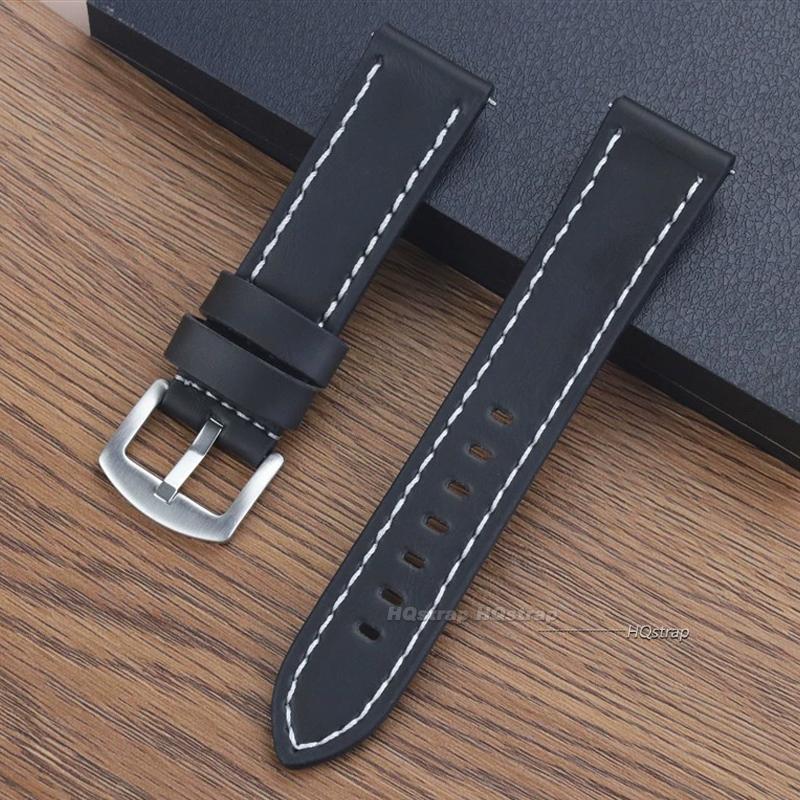 Quick Release Vintage Retro Genuine Leather Watch Band 18mm 20mm 22mm 24mm Soft Watch Bracelet Men Women Watch Strap Sport Belt