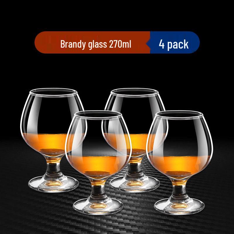 Juego de Cristalería para Bebidas: Copas de Baijiu, Whisky, Vino de Tallo Alto y Brandy para Uso Doméstico