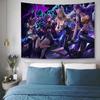 KDA Ahri Akali Kaisa Seraphine Hanging Bohemian Tapestry Cheap Hippie Bohemian Wall Tapestries Mandala Wall Hanging