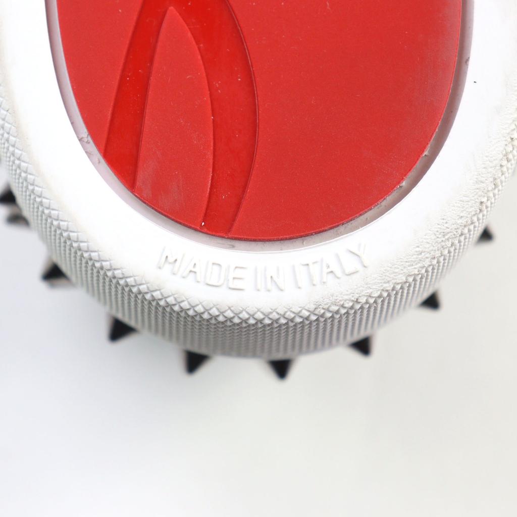 Ausgezeichnete Christian Louboutin Sneaker Seavaste 2 Orlato Flat Spike Nieten Leder Herren 43 Gebraucht