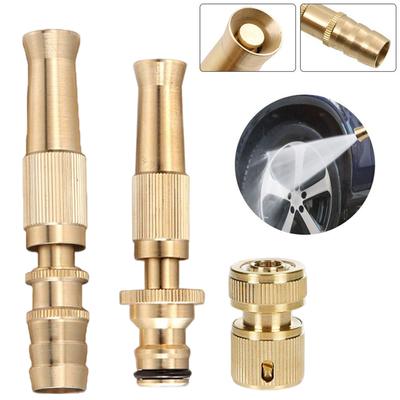 Brass Adjustable Spray Gun Quick Waterstop Connector Car Wash Water Gun Garden Irrigation Spray Nozzle With G1/2 Connector