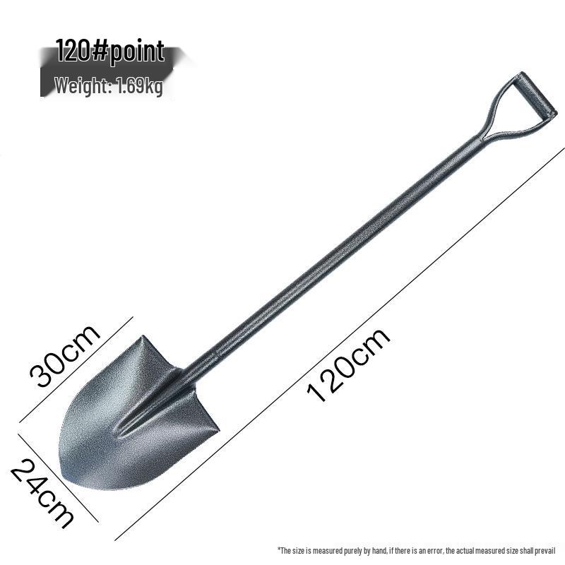 Manganese Steel Iron Shovel for Gardening - Heavy Duty Tool for Planting, Digging, and Outdoor Use
