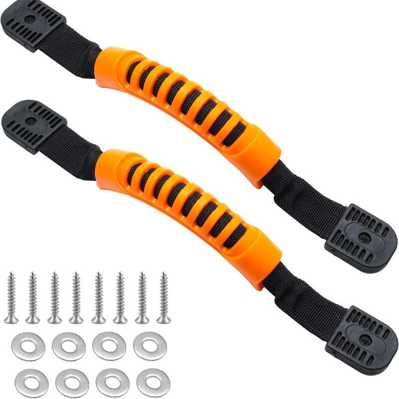 Kayak Carry Handles Non Slip Grip Heavy Duty Nylon Strap For Canoe Raft Boat With Mounting Screws Washers